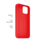 Zadní kryt FIXED Story pro Apple iPhone 4 SE, červená