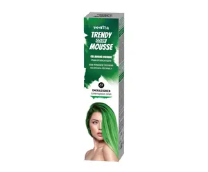 Barevné pěnové tužidlo Venita Trendy Color Mousse Emerald Green - 75 ml, smaragdově zelená (37EG)