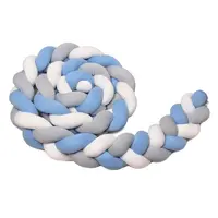 T-tomi Pletený mantinel 220 cm White + Grey + Blue