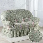 Napínací potahy s volánem FIORELA zelená