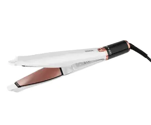 Žehlička a kulma na vlasy 2v1 Sencor SHI 4600GD - perleťově bílá + dárek zdarma