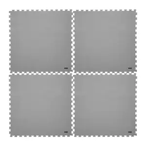 Fitness podložka inSPORTline EVA80 200x200x1 cm šedá