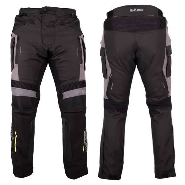Moto kalhoty W-TEC Smackton černá XXL rozšířená
