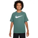 Nike DF MULTI+ SS TOP HBR Chlapčenské tričko, tmavo zelená, veľkosť