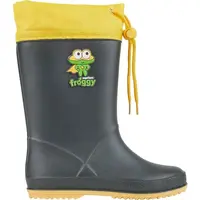 Coqui RAINY COLLAR FUR Detské gumáky, čierna, veľkosť