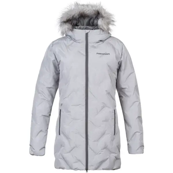 Hannah LILIAN Dámsky páperový kabát, sivá, veľkosť