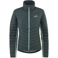 KARI TRAA EVA DOWN JACKET Dámska páperová izolačná bunda, tmavo zelená, veľkosť