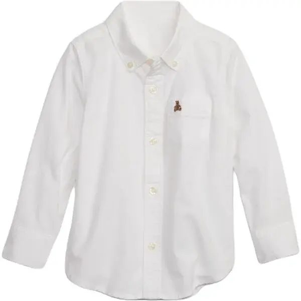 GAP BABY Detská košeľa, biela, veľkosť 5Y