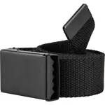 Lewro HAKAN Detský textilný opasok s kovovou sponou, čierna, veľkosť 98