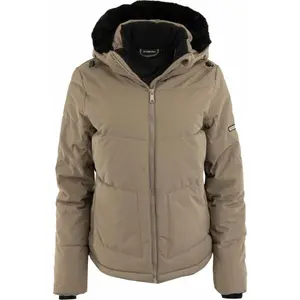 ALPINE PRO OKEWA Dámska zimná bunda, hnedá, veľkosť
