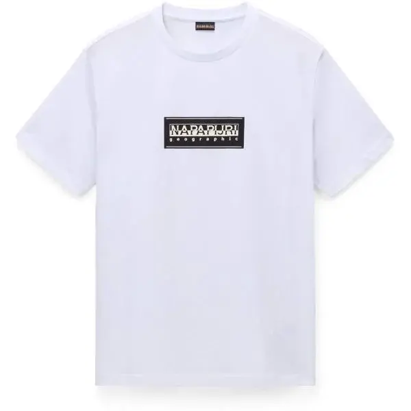 Napapijri S-BOX LOGO Pánske tričko, biela, veľkosť