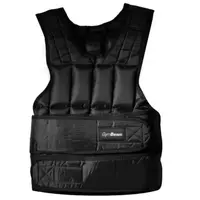 GymBeam WEIGHT VEST 20 KG Záťažová vesta, čierna, veľkosť 20 KG