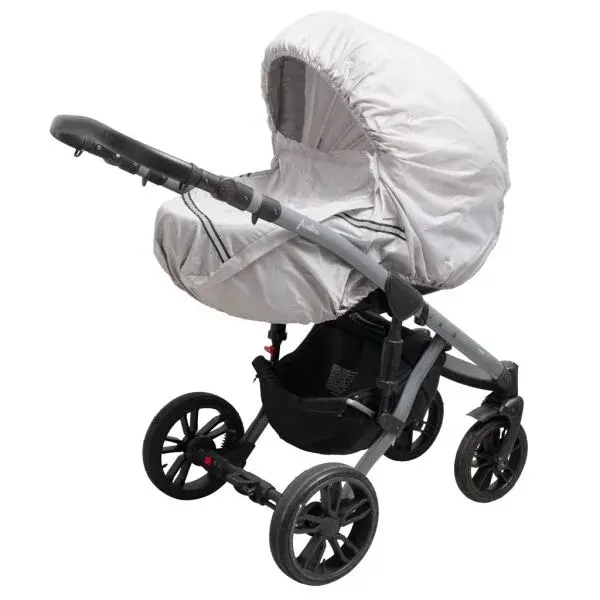 NEW BABY BASIC Pláštenka na kočík, sivá, veľkosť