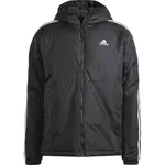 adidas ESSENTIALS 3-STRIPES INSULATED HOODED Pánska bunda, čierna, veľkosť