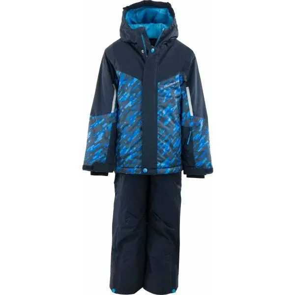 ALPINE PRO PERGO Detská lyžiarska súprava, tmavo modrá, veľkosť 152-158