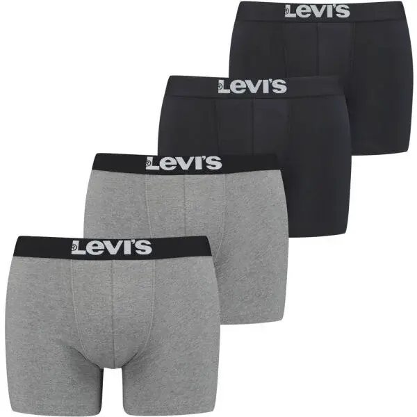 Levi's&reg; SOLID BASIC BRIEF 4P Pánske boxerky, čierna, veľkosť