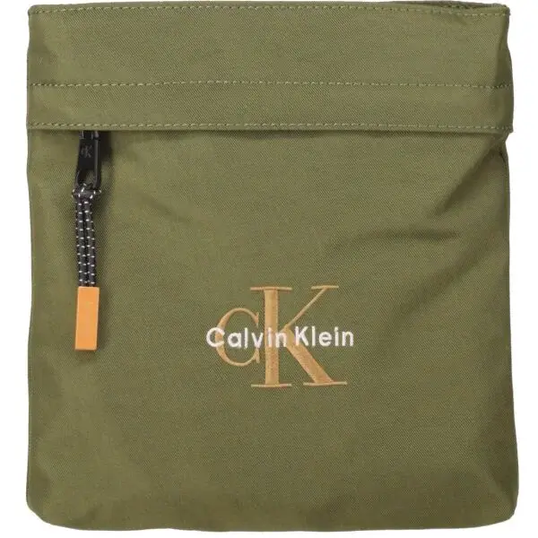 Calvin Klein BOLD FLATPACK Štýlová taška, khaki, veľkosť