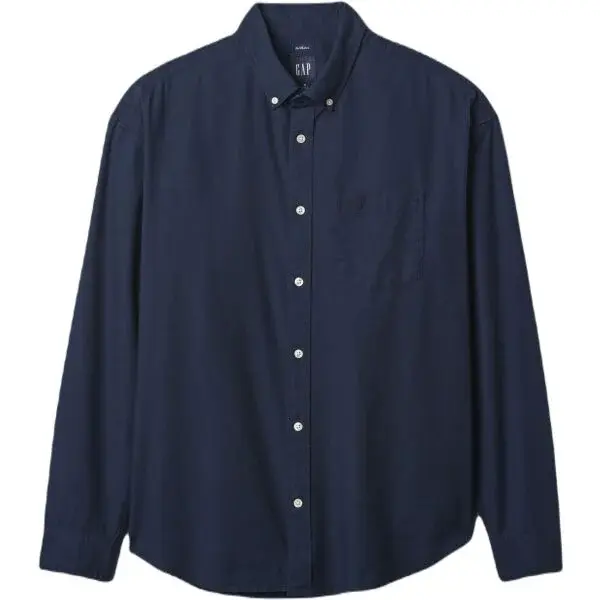 GAP OXFORD Pánska košeľa, tmavo modrá, veľkosť