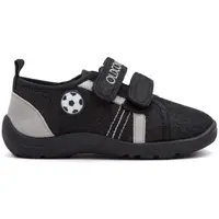 Oldcom SOCCER Chlapčenské prezuvky, čierna, veľkosť