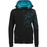 Lewro EVERETT Chlapčenská mikina so zapínaním po celej dĺžke, čierna, veľkosť 128-134