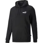 Puma ESSENTIALS + TAPE HOODIE Pánska mikina, čierna, veľkosť