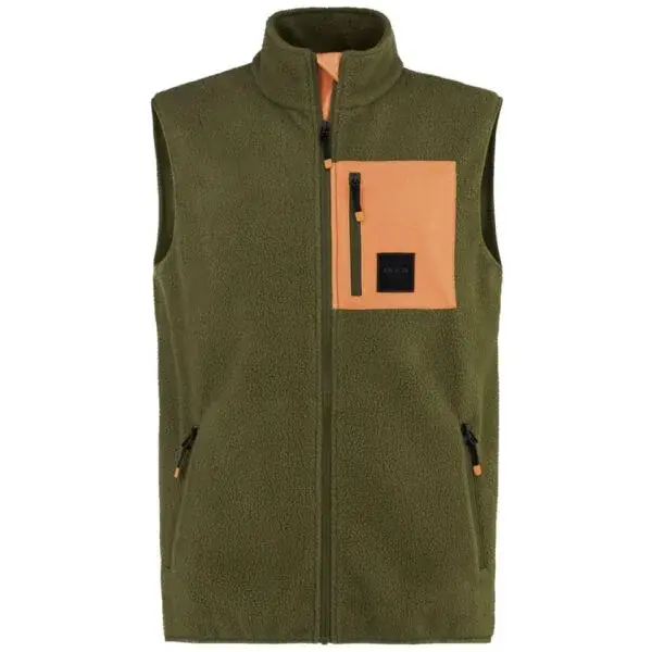 Bula BASECAMP 2.0 Pánska flísová vesta, khaki, veľkosť