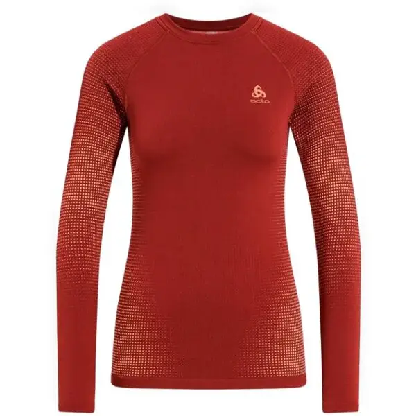 Odlo BL TOP PERFORMANCE WARM EC Funkčné tričko, červená, veľkosť