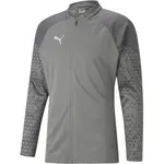 Puma TEAMCUP TRAINING JACKET Pánska futbalová bunda, sivá, veľkosť