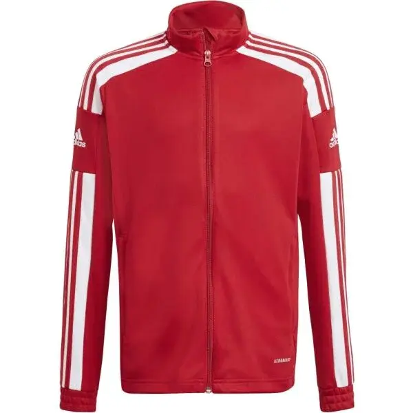 adidas SQ21 TR JKT Y Chlapčenská futbalová mikina, červená, veľkosť