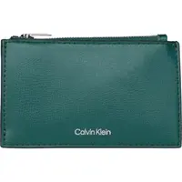 Calvin Klein FOIL LOGO TOP ZIP CARDCASE Dámska peňaženka, tmavo zelená, veľkosť