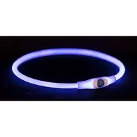 TRIXIE FLASH LIGHT RING USB L-XL Svietiaci obojok, modrá, veľkosť
