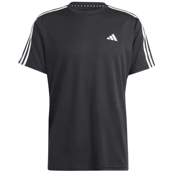 adidas TRAIN ESSENTIALS 3-STRIPES TEE Pánske tréningové tričko, čierna, veľkosť