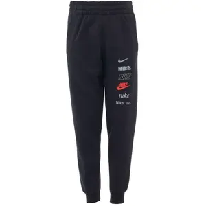 Nike SPORTSWEAR CLUB FLEECE Chlapčenské tepláky, čierna, veľkosť