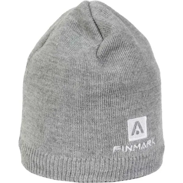 Finmark WINTER HAT Zimná pletená čiapka, sivá, veľkosť UNI