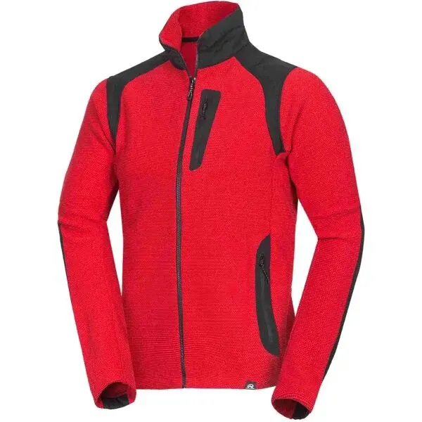 Northfinder SZYMON Pánska mikina, červená, veľkosť