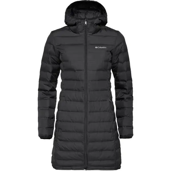 Columbia LAKE 22 II DOWN LONG HOODED JACKET Dámska zimná bunda, čierna, veľkosť