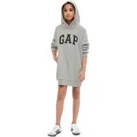 GAP LOGO Dievčenské šaty, sivá, veľkosť