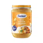 SUNAR Příkrm mrkev s hovězím a brambory 6m+, 190 g