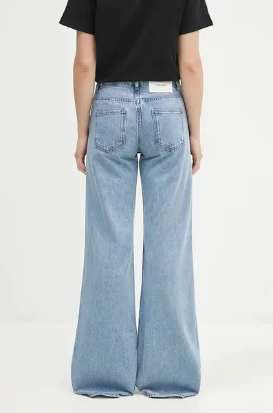 Džíny Coperni Wide Leg Denim Pants dámské, modrá barva, COPP95F2008
