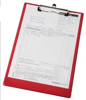 EICHNER Podložky A4 na dokumenty, s klipem a háčkem, různé barvy Barva: červená