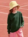 Zielona bluza dziecięca Raglan Sweat Fruit of the Loom