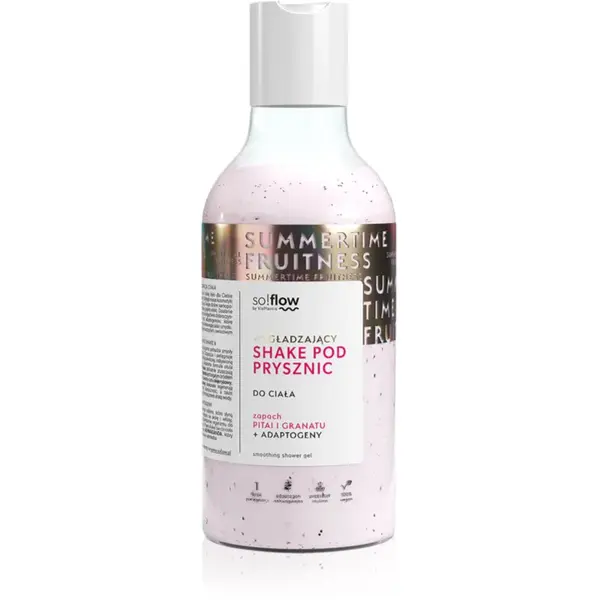 so!flow Smoothing Shower Shake sprchový gel pro všechny typy pokožky Pithaja & Pomegranate 400 ml