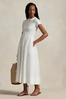 Bavlněné šaty Polo Ralph Lauren bílá barva, maxi, 211966311