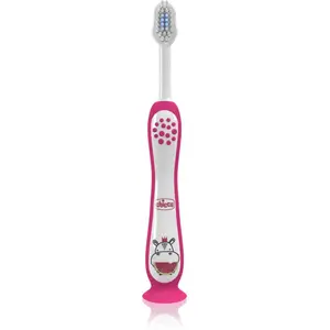 Chicco Toothbrush 3-6y+ zubní kartáček pro děti Hippo 1 ks