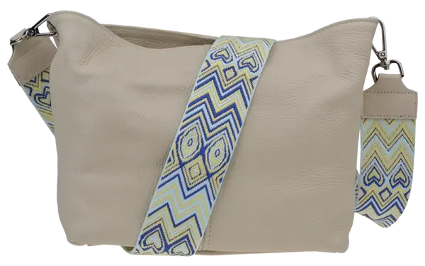 NovaKabelka.cz Batilda Beige Crema s přídavným popruhem