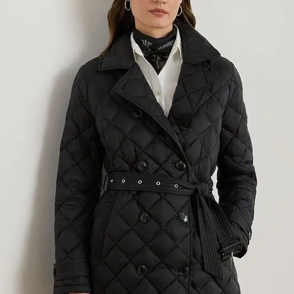 Kabát Lauren Ralph Lauren černá barva, 297979514
