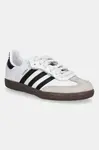Dětské kožené tenisky adidas Originals SAMBA OG bílá barva, JQ6391