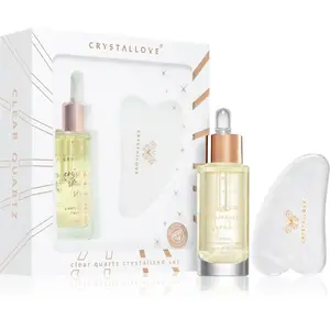 Crystallove Crystalized Clear Quartz Set sada pro péči o pleť
