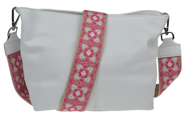 NovaKabelka.cz Batilda Bianca s přídavným popruhem V