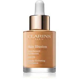 Clarins Skin Illusion Natural Hydrating Foundation rozjasňující hydratační make-up SPF 15 odstín 112 Amber 30 ml